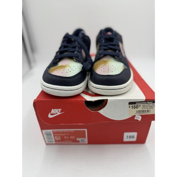 Size 5.5 (GS) - Nike Dunk Low SE Graffiti - Obsidian bs859 - Picture 1 of 6